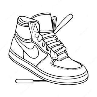 Coole Sneaker Ontwerp Kleurplaat | Sneaker kleurplaat