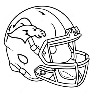 Denver Broncos Helm Kleurplaat | Broncos kleurplaat