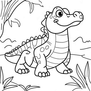 Krokodil Kleurplaat | Krokodil kleurplaat