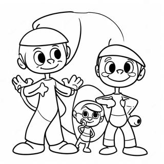 Jetsons Familie Kleurplaat | Jetsons kleurplaat