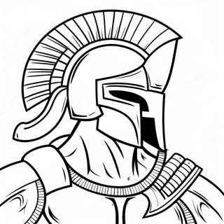 Spartanen Krijger Kleurplaat | Spartan kleurplaat