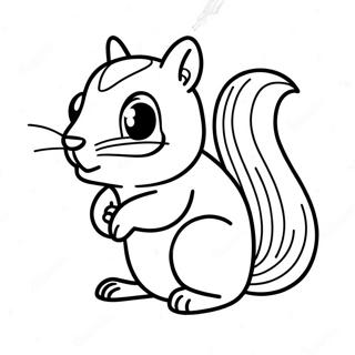 Chipmunk Kleurplaat | Chipmunk kleurplaat