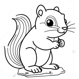 Chipmunk Kleurplaten
