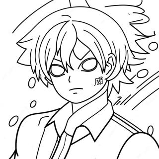 Todoroki Kleurplaat | Todoroki kleurplaat