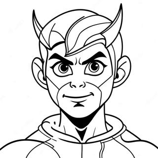 Beast Boy Kleurplaat | Beestjongen kleurplaat