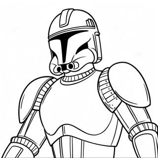 Epische Clone Trooper Battle Kleurplaat | Clone Trooper kleurplaat