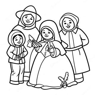 Las Posadas Kleurplaat | Las Posadas kleurplaat