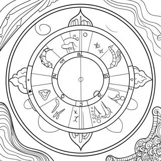 Astrologie Kleurplaat | Astrologie kleurplaat
