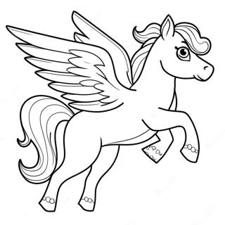 Pegasus Kleurplaat | Pegasus kleurplaat