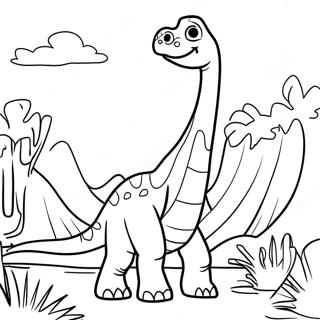 Brachiosaurus Kleurplaat | Brachiosaurus kleurplaat