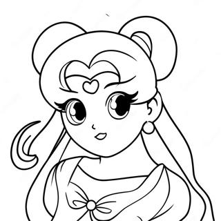 Prinses Serenity Sailor Moon Kleurplaten