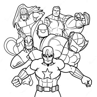 Marvel Superhelden Kleurplaat | Marvel kleurplaat