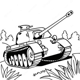 WW2 Tanks en Voertuigen Kleurplaat | WO2 kleurplaat