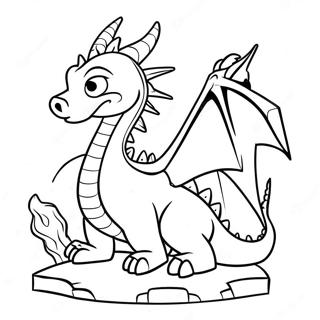Draak Stad Kleurplaat | Draakstad kleurplaat