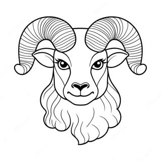 Ram Kleurplaat | Dierenriem kleurplaat