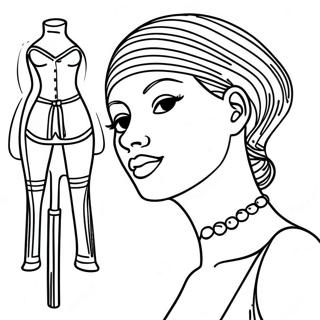 Basis Mannequin Kleurplaat | Mannequin kleurplaat