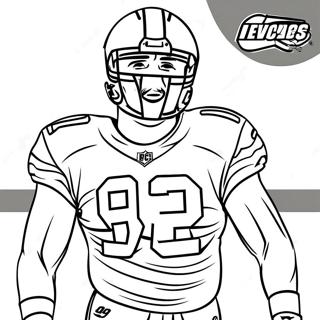 Travis Kelce Kleurplaat | Travis Kelce kleurplaat