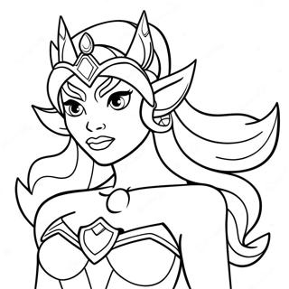 She Ra Kleurplaat | She Ra kleurplaat