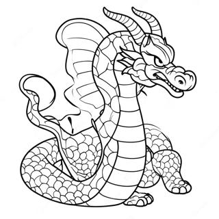 Majestueuze Shenron Kleurplaat | Shenron kleurplaat
