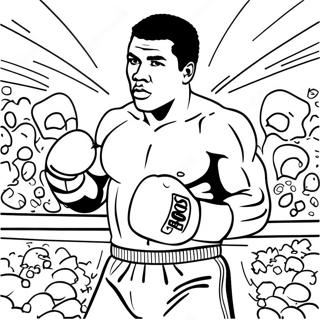 Muhammad Ali Kleurplaat | Muhammad Ali kleurplaat
