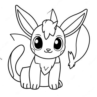 Glaceon Kleurplaat | Glaceon kleurplaat