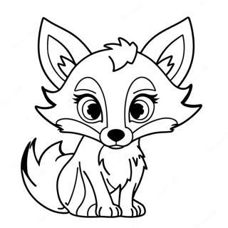 Foxy Kleurplaat | Foxy kleurplaat