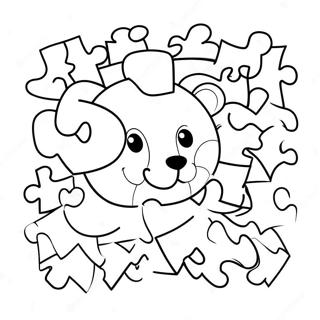 Kleurplaat Puzzel voor Kinderen | Puzzel kleurplaat