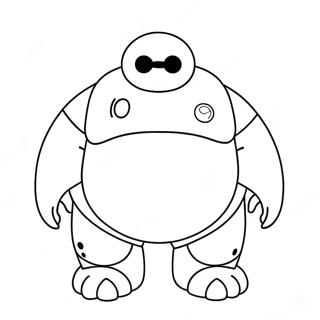 Baymax Kleurplaat | Baymax kleurplaat