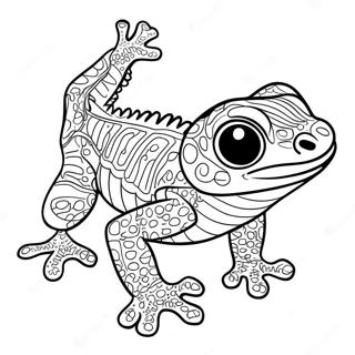 Gecko Kleurplaat | Gecko kleurplaat