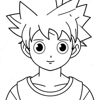 Killua Kleurplaat | Killua kleurplaat