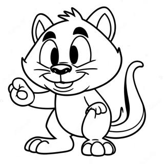 Taz de Tasmanian Devil Kleurplaat | Taz kleurplaat