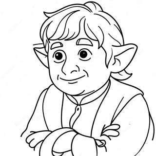 Bilbo Balings Avontuurlijke Kleurplaat | De Hobbit kleurplaat