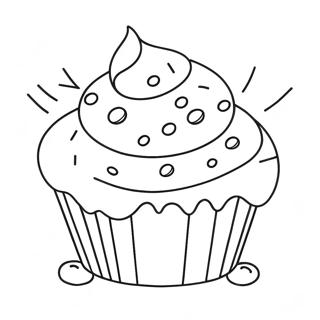 Muffin Kleurplaat | Muffin kleurplaat