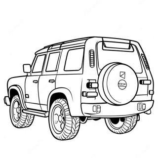 SUV Kleurplaat | SUV kleurplaat