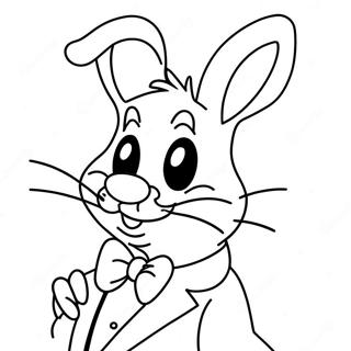 Roger Rabbit met Grappige Bril Kleurplaat | Roger Rabbit kleurplaat