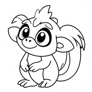 Grookey Kleurplaat | Grookey kleurplaat