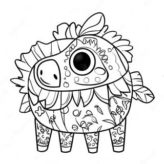Kleurige Piñata Kleurplaat | Pinata kleurplaat