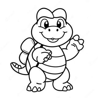 Koopa Troopa Kleurplaat | Koopa Troopa kleurplaat