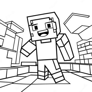 Minecraft Alex Kleurplaat | Minecraft Alex kleurplaat