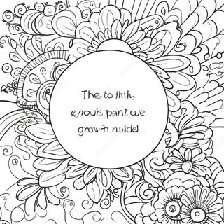 Inspirerende Quote over Groei Mindset Kleurplaat | Groeimindset kleurplaat