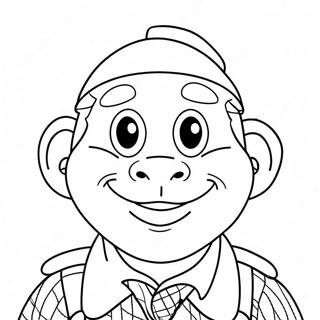 Grappige Jory John Personage Kleurplaat | Jory John kleurplaat