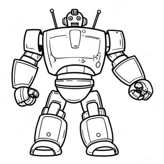 Real Steel Vechtrobot Kleurplaat | Echte Staal kleurplaat
