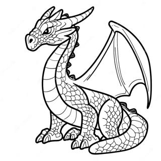 Ender Dragon Kleurplaat | Einderman Draak kleurplaat