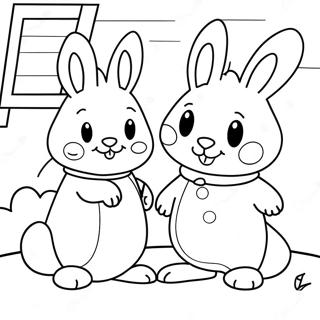Max en Ruby Kleurplaat | Max en Ruby kleurplaat