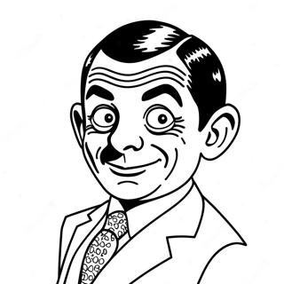 Mr Bean Kleurplaat | Meneer Bean kleurplaat