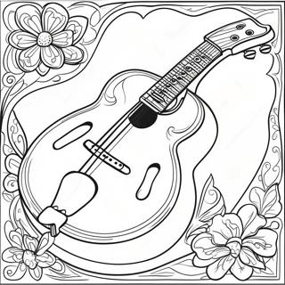 Mandoline Kleurplaat | Mandoline kleurplaat