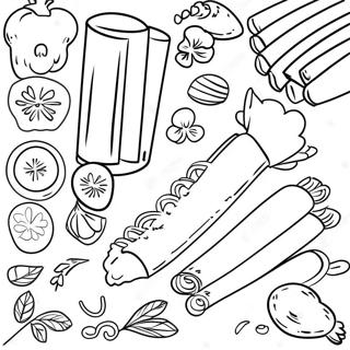 Pasta Kleurplaat | Pasta kleurplaat