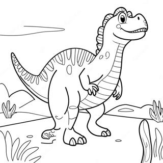 Spinosaurus Kleurplaat | Spinosaurus kleurplaat