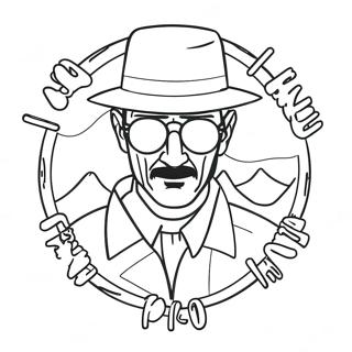 Breaking Bad Logo Kleurplaat | Breaking Bad kleurplaat