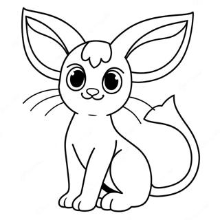 Espeon Kleurplaat | Espeon kleurplaat